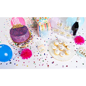 Mud Pie Marble Cake Stand with Gold Pedestal - 11 Inch