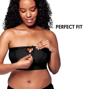 Medela Women's Hands-Free Pumping Bustier, Black, Small