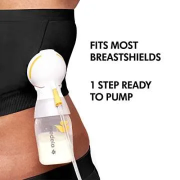 Medela Women's Hands-Free Pumping Bustier, Black, Small