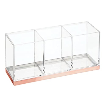 Stylish mDesign Rose Gold Makeup Organizer Caddy