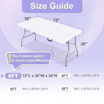 ABCCANOPY 6FT Black Spandex Table Cover for Events