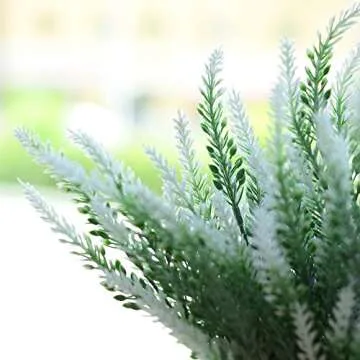 TYEERDEC Artificial Flowers 6 Bundles Lavender Bouquet for Wedding Home Office Decoration - White