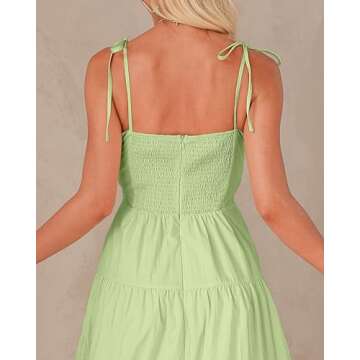 Luvamia Spaghetti Strap Summer Dress - Flowy & Flattering