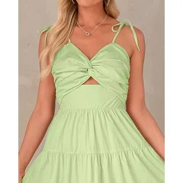 Luvamia Spaghetti Strap Summer Dress - Flowy & Flattering