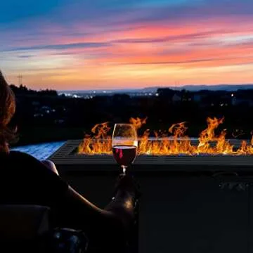 Sophia & William Stylish Outdoor Gas Fire Pit Table