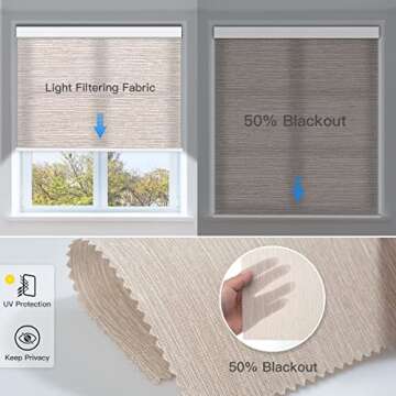 Customizable Motorized Roller Shades with Smart Control