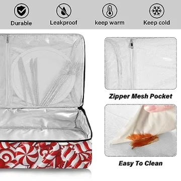 WIFIU Insulated Casserole Carrier for Convenient Food Transport