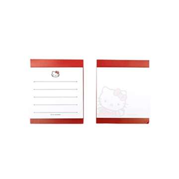 [MSGLOBAL] Hello Kitty Square Shape Sticky Notes - 2Pads, 140Sheets Total