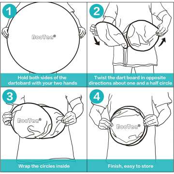 Large Kids Dart Board with 12 Sticky Balls