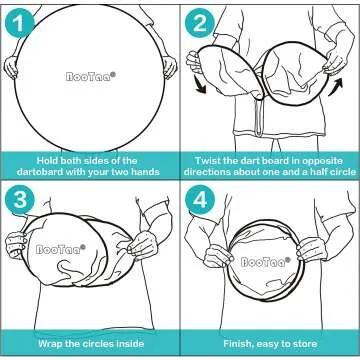 Large Kids Dart Board with 12 Sticky Balls