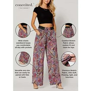 Conceited Palazzo Pants - Stylish & Comfortable for Women