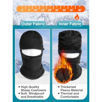 Balaclava Face Mask - Insulated Winter Hat for Outdoor Use