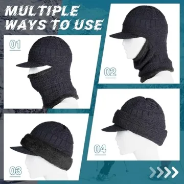 Balaclava Face Mask - Insulated Winter Hat for Outdoor Use