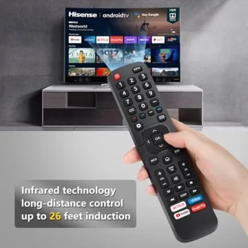 Replacement Remote for Hisense Smart TVs - Simple Setup