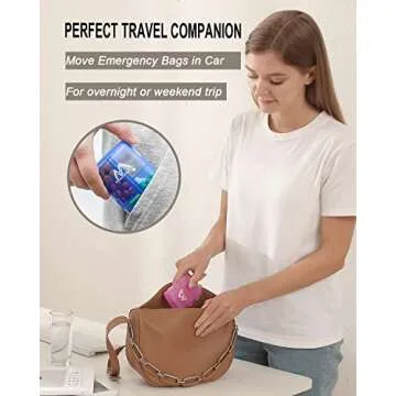 2 Pack Portable Pill Case Organizer - Travel Friendly with 10 Compartments