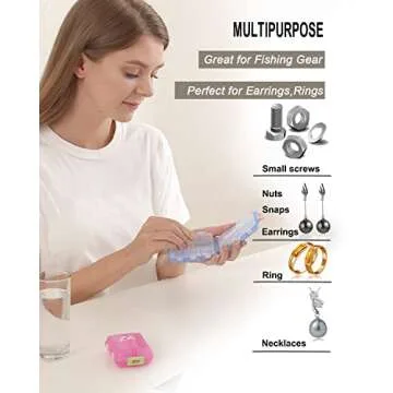 Travel Pill Organizer 10 Compartments Portable Case