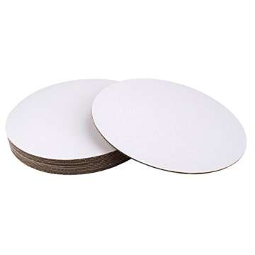 Cake Supplies On Sale, LLC 6" Round Coated Cakeboard, 100 ct