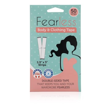 Fearless Tape - Double Sided Fashion Tape for Clothing, Body | 50 Strips