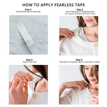 Fearless Double Sided Tape for Clothes & Skin - 50 Strips
