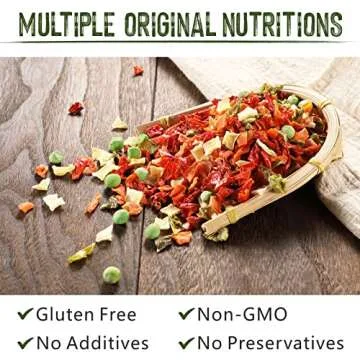 Yimi Freeze Dried Dehydrated Vegetables, Ramen Toppings Soup Mix, Dry Veggie Flakes for Noodle Cooking Camping Emergency Supply, 100% Natural, Ideal for St. Patrick's Day, 17.6 oz (1.1 Pounds)