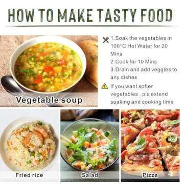 Yimi Freeze Dried Dehydrated Vegetables, Ramen Toppings Soup Mix, Dry Veggie Flakes for Noodle Cooking Camping Emergency Supply, 100% Natural, Ideal for St. Patrick's Day, 17.6 oz (1.1 Pounds)