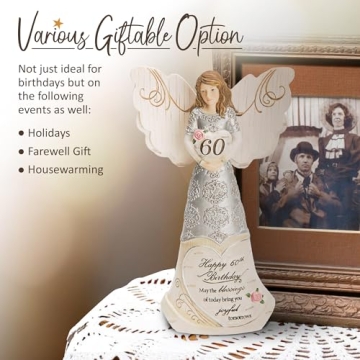 60th Birthday Guardian Angel Figurine Gift
