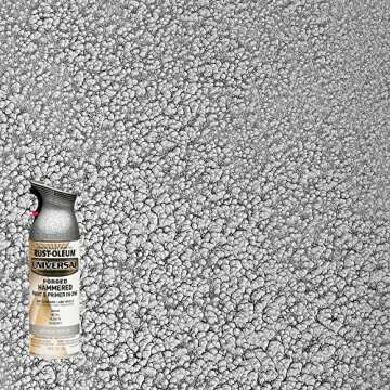Rust-Oleum 271481 Universal All Surface Forged Hammered Spray Paint, 12 oz, Antique Pewter
