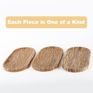 Koville Turkish Natural Marble Tray - Elegant 12"x6" Organizer