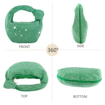 ELDA Rhinestone Evening Clutch for Women Sparkling Party Bag