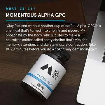 Momentous Alpha GPC Supplement for Cognitive Support
