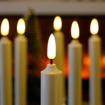 NONNO & ZGF Flameless Window Candles with Remote - 6 Pack