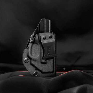 Forcenter IWB Kydex Holster Fit: Smith & Wesson M&P Shield/M&P M2.0 Shield 9mm/.40 with Crimson Trace Laser LG-489G,m&p Shield 9mm Holster