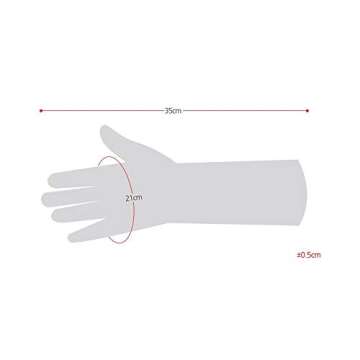 Mamison Quality Kitchen Non-Slip Reusable Rubber Gloves Pink Color, Cleaning, Kitchen, Pet Care, Washing (1 Pairs, Medium)