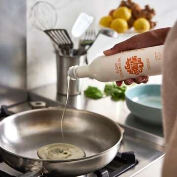 Algae Cooking Club Chef-Grade Algae Cooking Oil, 535 Smoke Point, High Oleic, Neutral Oil (1, 16, Fl...