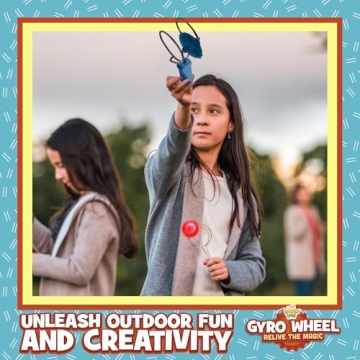 Light Up Magnetic Gyro Wheel Toy for Kids & Adults Ages 4+