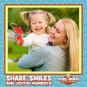 Light Up Magnetic Gyro Wheel Toy for Kids & Adults Ages 4+