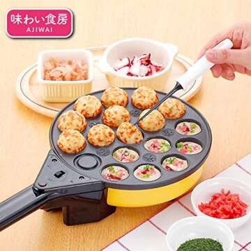 Shimomura Kougyou AJT-223 AjT-223 Japanese Ajiri Food Set, Resin Takoyaki Pick, Made in Niigata, Made in Tsubamesanjo