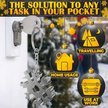 Snowflake Multitool - Perfect Outdoor Gift and Stocking Stuffer