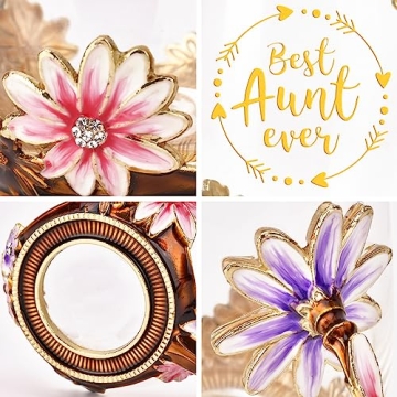 Special Aunt Gifts: Flower Tea Cup & Enamel Mug