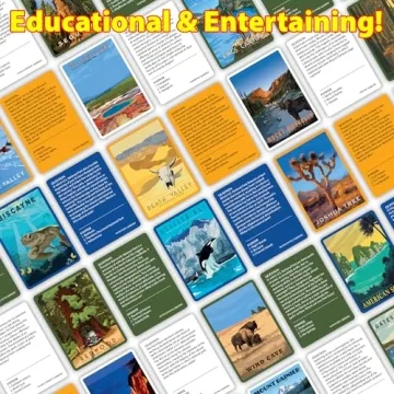 Funwares National Parks Pursuit Trivia Board Game for Families