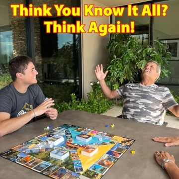 Funwares National Parks Pursuit Trivia Board Game for Families