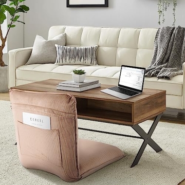 Sundale Adjustable Floor Chair for Gaming and Relaxation