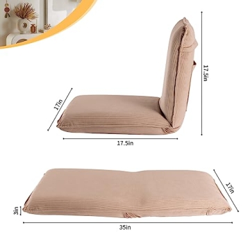 Sundale Adjustable Floor Chair for Gaming and Relaxation