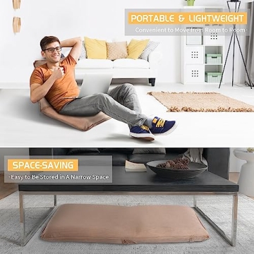 Sundale Adjustable Floor Chair for Gaming and Relaxation