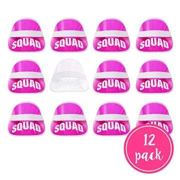 Pop Fizz Designs Bachelorette Squad Visors - Pink 12 Pack
