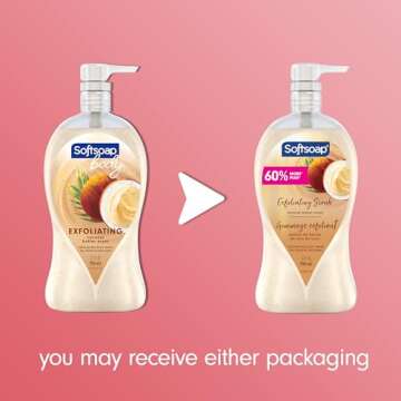 Softsoap Body Wash Pump with Coconut Butter Exfoliating Scrub - 32 Ounce (Pack of 1)
