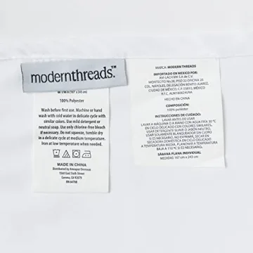 Modern Threads Microfiber Lace Sheets - Soft and Elegant Twin Set