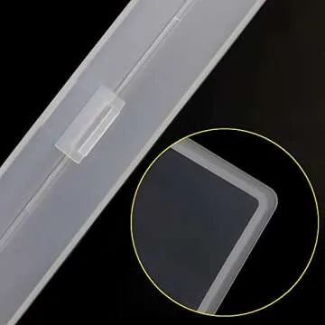 KUQQI 6 Pack Clear Plastic Pencil Case for All Supplies