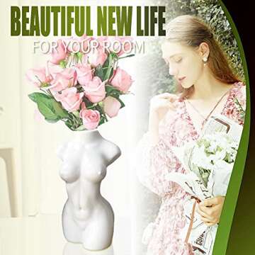 Female Body Vase Funky Decor maximalist Decor Female Form Body Sculpture Decor Plant Pot Women Body Flower Pot Shaped Body Figure Decor Female Body Statue Decor Butt Human Body vase Body Art vase