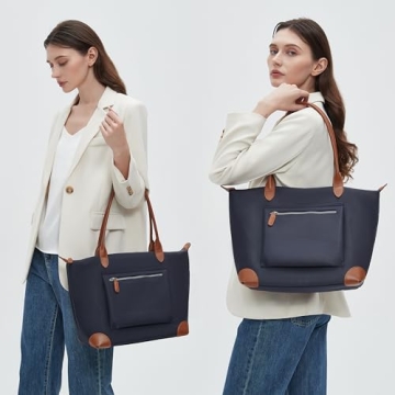 DORIS&JACKY Lightweight Nylon Tote Bag for Women